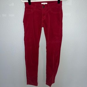 CAbi Women’s Corduroy Red Pants. Size 0.
